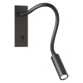 Ideal Lux - LED Flessibile piccola lampada IO LED/3W/230V CRI 90 nero